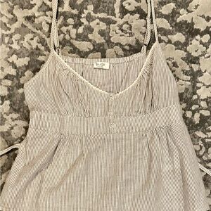 Brandy Melville Beige Striped Camisole Top